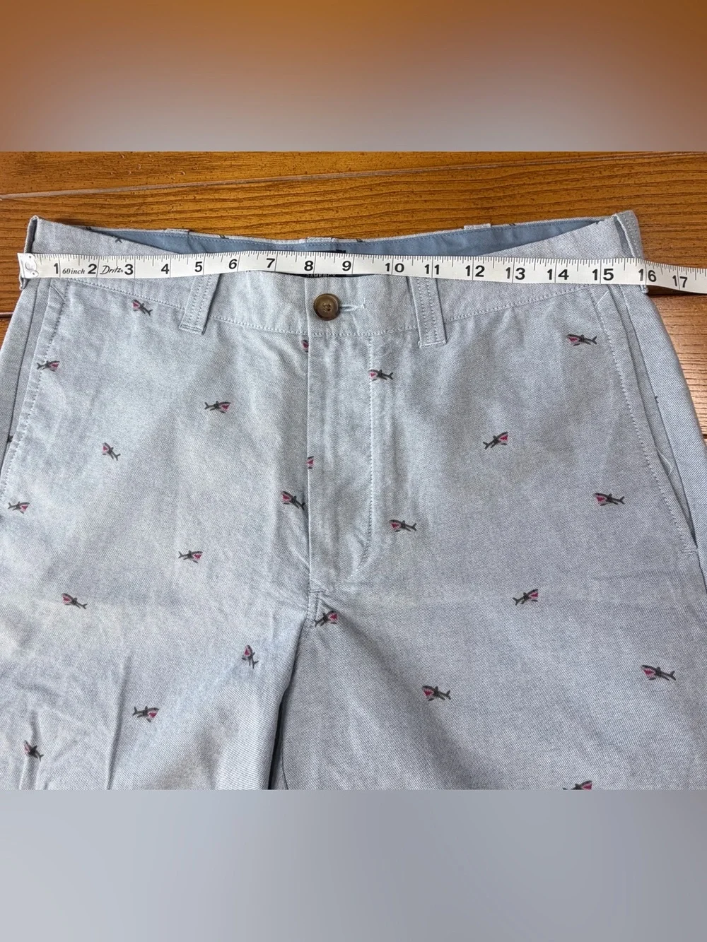 J.Crew Gramercy Shark  Shorts – Light Blue Oxford – Size 31